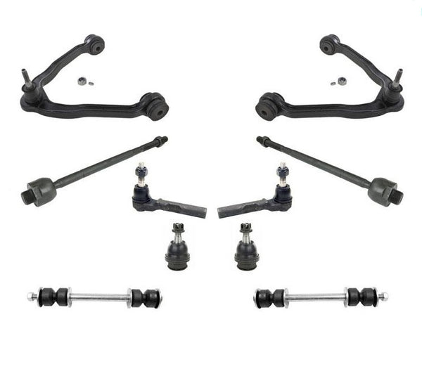 Se adapta a 03-14 Express Van 1500 Chasis Up Control Arms Ball Joints Tie Rods 10P NUEVO