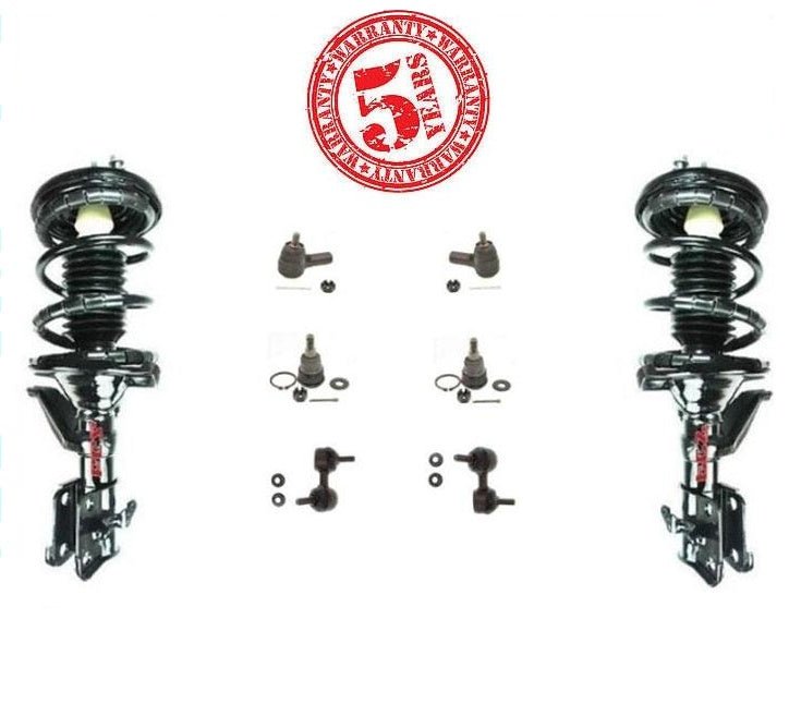 Para Honda Civic 03-05, puntales delanteros completos, varillas de amarre, rótulas y enlaces