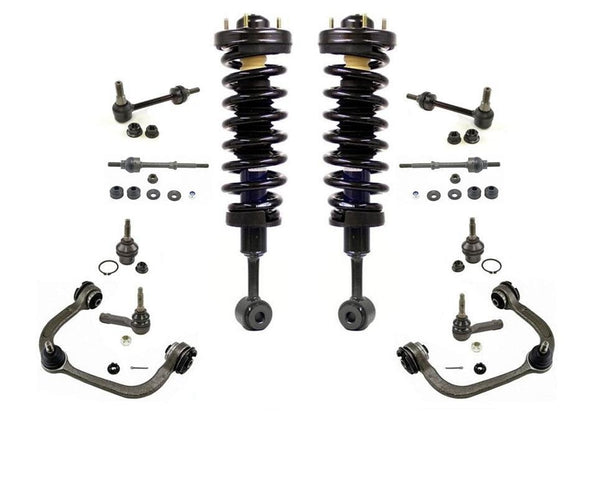 Se adapta a 04-08 F150 4 ruedas motrices puntal de resorte rápido delantero y montaje Ck Información 12 piezas