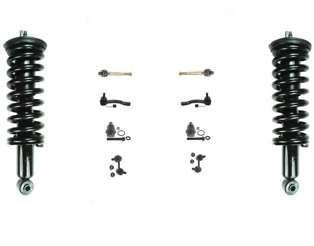 Se adapta a 05-11 Pathfinder Xterra Frt, resorte en espiral, varillas de amarre, juntas esféricas, oscilación 10P