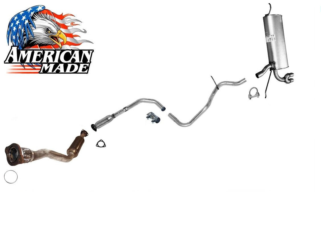 Sistema de tubo de escape silenciador convertidor de tubo flexible para Pontiac Grand Am 3.4L 99-04