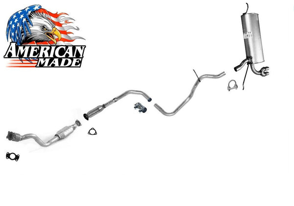 Complete Exhaust System MADE IN USA for Pontiac Grand Am 4 Bolt Flange 2.4L 99