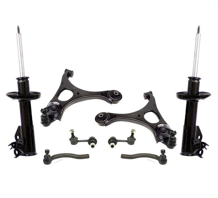 Brazos de control, rótulas, varillas de amarre, puntales para 06-11 Civic 4 puertas 1.8L 1.3L 8 piezas