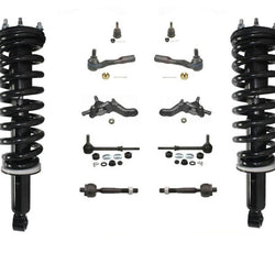 01-02 Sequoia F Coil Spring Strut and Mount Tie Rods Ball Joints Sway Bar 12Pc