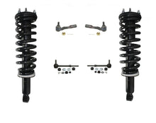 03-07 Sequoia Frt Coil Spring Strut and Mount Outer Tie Rods Sway Bar Kinks 6Pc