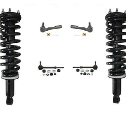 03-07 Sequoia Frt Coil Spring Strut and Mount Outer Tie Rods Sway Bar Kinks 6Pc