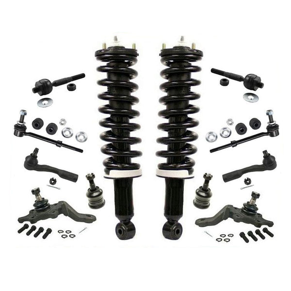 Front Struts Ball Joins Tie Rods & Links For Toyota Tundra 2000 2001 2002 2003