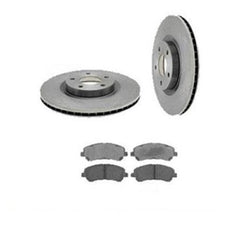 (2) Rotores de freno delantero y pastillas de cerámica 31375 CD888 para Murano 013-014