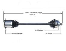 Nuevo eje de transmisión CV para Audi Allroad 2001-05 lado del pasajero delantero