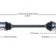 Nuevo eje de transmisión CV para Audi Allroad 2001-05 lado del pasajero delantero