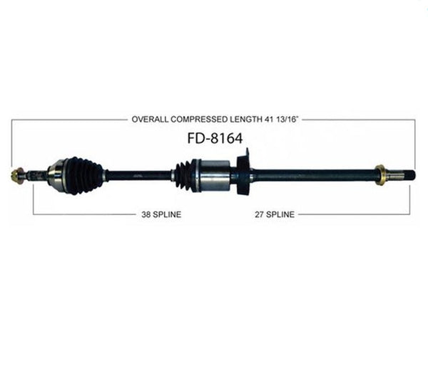 Nuevo eje de transmisión CV para Ford Taurus 08-14, tracción delantera, 3,5 L, no turbo