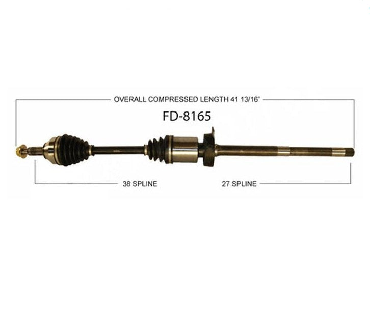 CV Drive Axle Shaft Pass Side Front 10-12 MKT All Wheel Drive Only