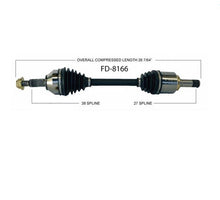 Eje de transmisión CV para Taurus Taurus X 08-14, lado del conductor, delantero