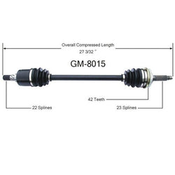 CV Axle Shaft-New Front Left SurTrack 8015 Fits 95-00 Metro 1.0L D/S Front Axle