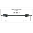 New CV Drive Axle Shaft Fits Dodge, Eagle, Mitsubishi, Plymouth 1989-94 Front D