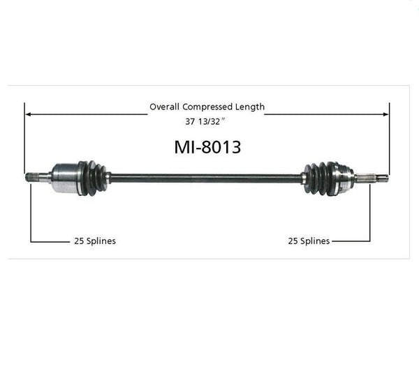 New CV Drive Axle Shaft Fits Dodge, Eagle, Mitsubishi, Plymouth 1989-94 Front D