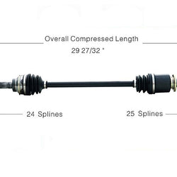New REAR LEFT CV Drive Axle Shaft Fits for Subaru Impreza Forester Legacy 95-00