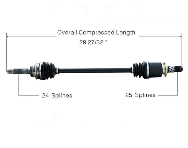 New REAR LEFT CV Drive Axle Shaft Fits for Subaru Impreza Forester Legacy 95-00