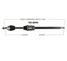 Nuevo eje de transmisión CV para Volvo C30 08-13 con tracción delantera automática P/S