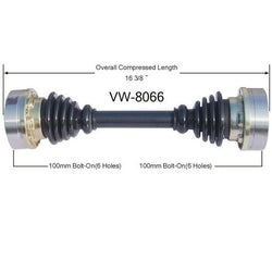 Brand New Rear Cv Shaft Axle for Axle for Volkswagen Thing 1973-1974
