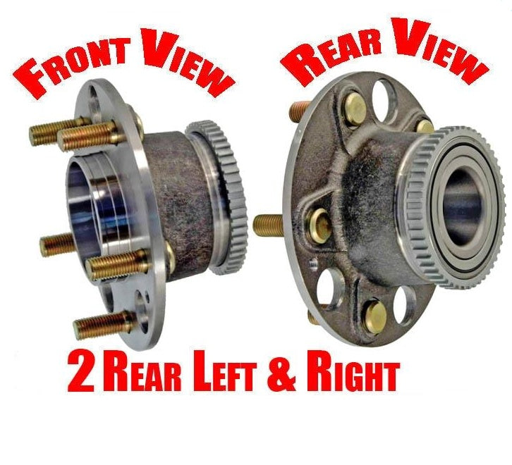 (2) 100% New Torque Tested REAR WHEEL BEARING HUBS Fits 91-95 Acura Legend Rear