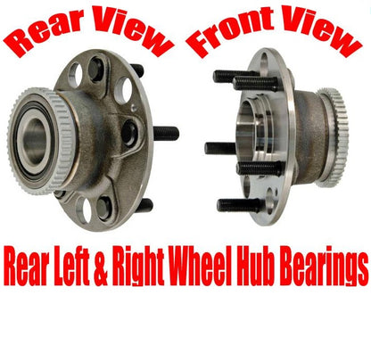 Rear Left & Right Wheel Hub Bearings for Honda Odyssey 95-97