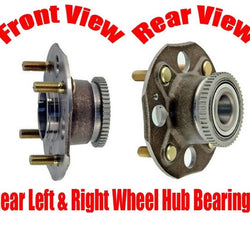 Rear L & R Wheel Hub Bearings for Honda Accord 2.3L w Rear Disc Brakes 98-05