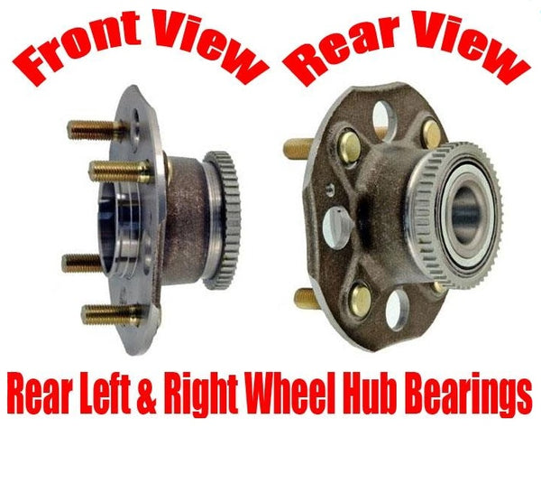 Rear L & R Wheel Hub Bearings for Honda Accord 2.3L w Rear Disc Brakes 98-05