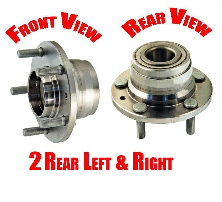 2 REAR WHEEL BEARING AND HUBS for 00-01 Mazda MPV Van Without ABS REAR