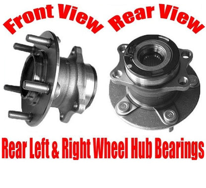 2 100% nuevo conjunto de cubo de rodamiento de rueda trasera para tracción en todas las ruedas 07-16 Compass