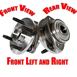 05-10 Cobalt NO ABS 4 Studs No ABS 2 FRONT Wheel Bearing Axle Hubs 1Pr 100% New