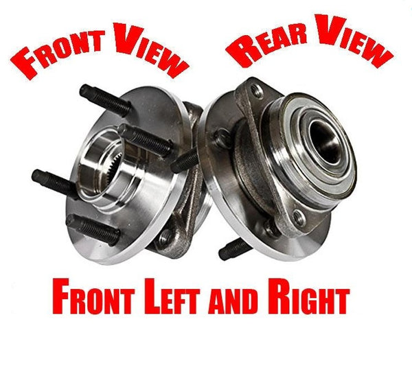 05-10 Cobalt NO ABS 4 Studs No ABS 2 FRONT Wheel Bearing Axle Hubs 1Pr 100% New