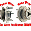 FRONT WHEEL BEARING HUB for 08-10 Avenger w Rear Drum Brakes Without ABS Brakes