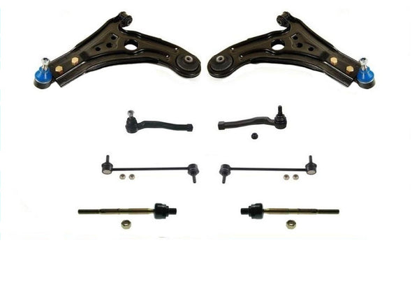 Fits Aveo 04-11 Lower Control Arms & Upp & Low Ball Joints Tie Rods Links