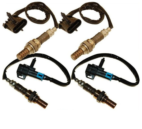 Sensor de oxígeno delantero trasero aguas arriba aguas abajo 99-02 Silverado Sierra 4.3LW 4 piezas