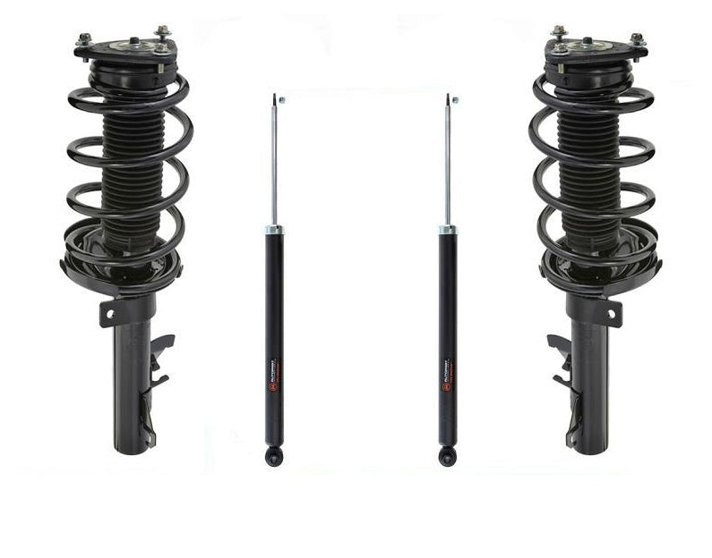 04-09 Mazda 3 / (2) FRONT Quick Spring Strut and Mount Plus Rear Shocks