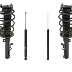 04-09 Mazda 3 / (2) FRONT Quick Spring Strut and Mount Plus Rear Shocks