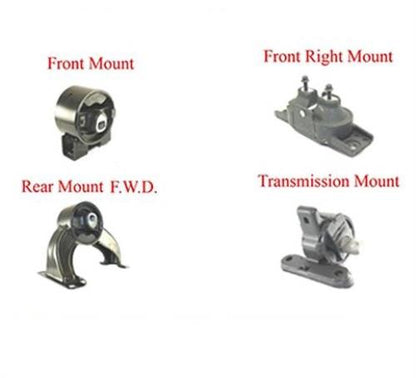 09-10 Journey 2.4L 3.5L Engine Motor Mount And Transmission Mount Kit 4Pieces