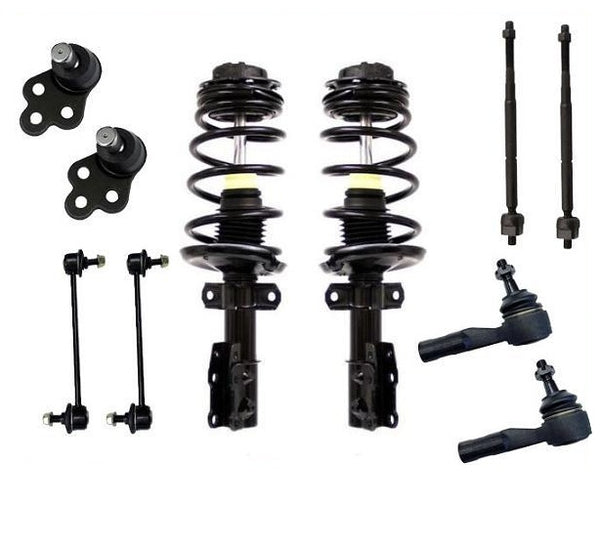 Front Complete Strut Assembly Ball Joints Tie Rods Stabilizer Links 03-04 Ion