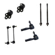 Lower Ball Joints Tie Rod Ends Stabilizer Links Fit 03-04 Ion New Kit Pair Set