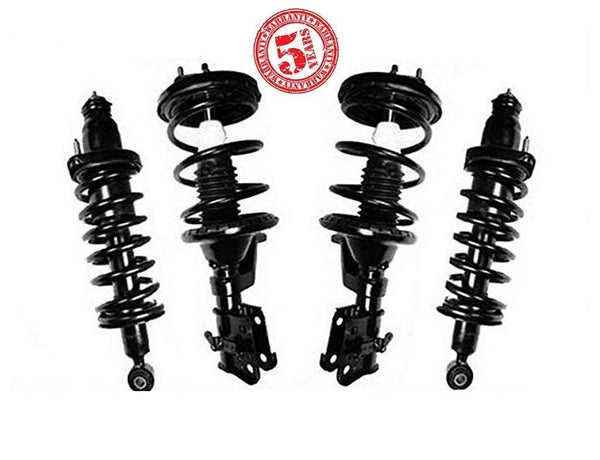 Front & Rear Complete Strut With Coil Spring Assembly For 01-02 Honda Civic
