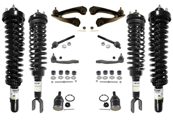 Front & Rear Complete Struts Upper Control Arms Tie Rods for Honda Civic 96-00