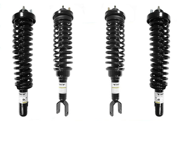 Front & Rear Strut & Coil Spring Assembly Shock Quick 4pc Kit W/Warranty