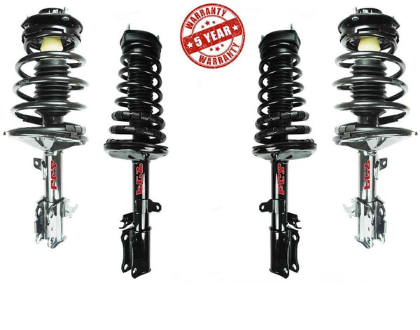 Front & Rear Complete Strut With Coil Springs Fits 97-01 ES300 97-01 Camry