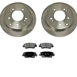 Rotores de freno traseros y pastillas de freno traseras de cerámica 100% nuevos para Kia Soul 2010-2013