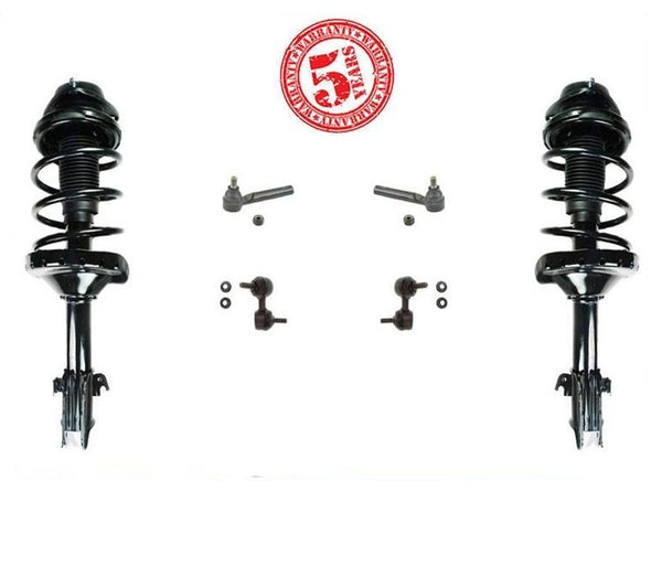 Front Struts Tie Rods kit fits for Subaru Forester Without Self Leveling 06-08