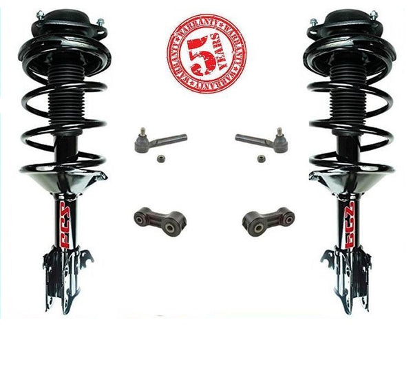 1331760L 1331760R (2) Puntal de resorte rápido delantero y varillas de amarre de montaje Enlaces de barra estabilizadora