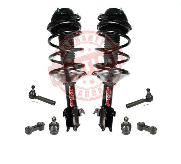 For 98-99 Legacy Sedan 2.2L All Wheel Coil Spring Struts Tie Rods Ball Joints
