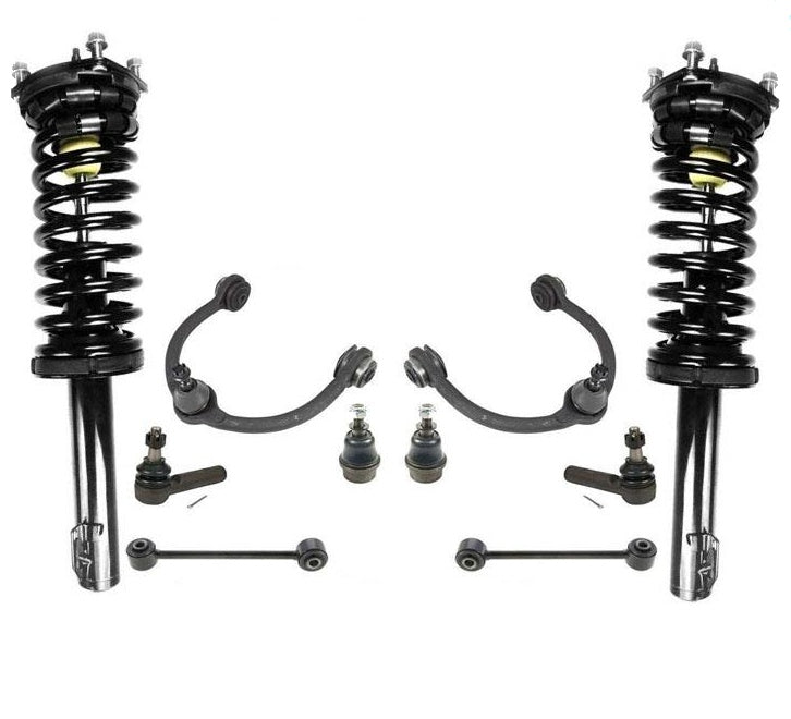 05-10 Grand Cherokee Upper Control Arms Tie Rods Sway Bar Ball Joints Struts 10P