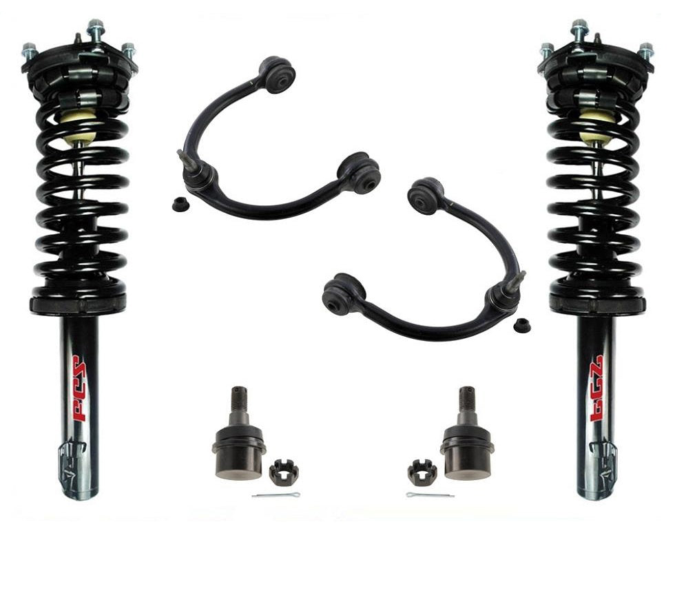 Fits 06-10 Jeep Commander Frnt Upper Control Arms & Lower Ball Joints Struts 6PC